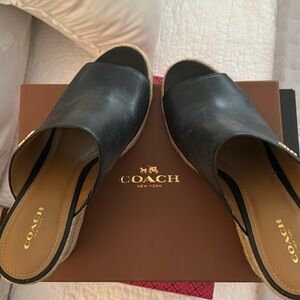 Coach espadrille heel sandals woman’s size 11B